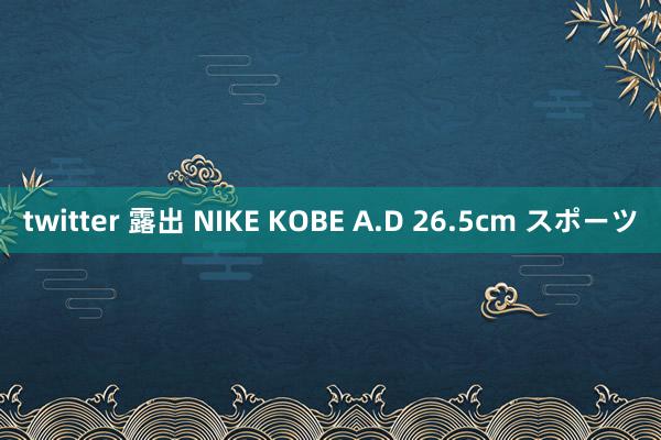 twitter 露出 NIKE KOBE A.D 26.5cm スポーツ