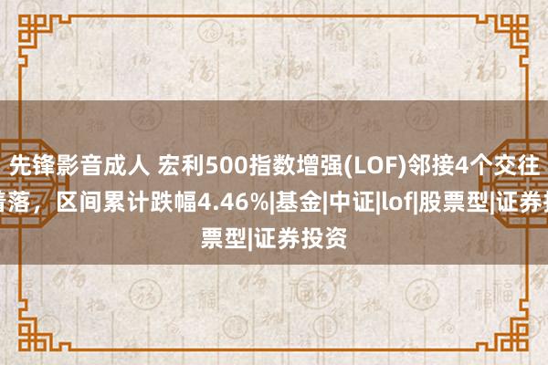 先锋影音成人 宏利500指数增强(LOF)邻接4个交往常着落，区间累计跌幅4.46%|基金|中证|lof|股票型|证券投资