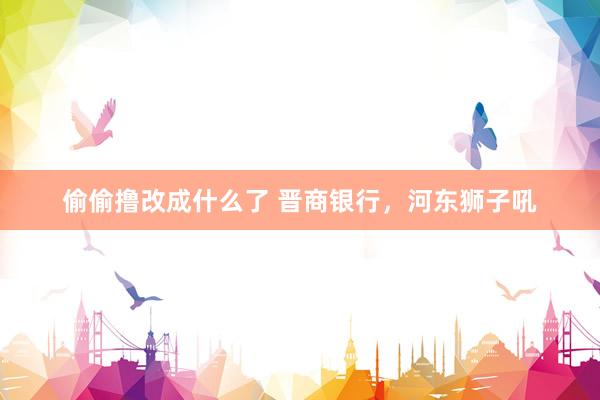 偷偷撸改成什么了 晋商银行，河东狮子吼